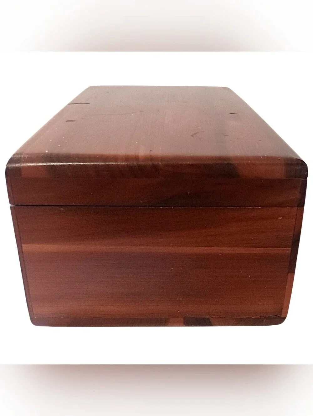 Vintage Lane Mini Cedar Hope Chest Jewelry Trinket Box Salesman Sample Has Key